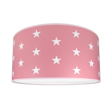 Loftslampe for børn STARS PINK 2xE27/60W/230V lyserød