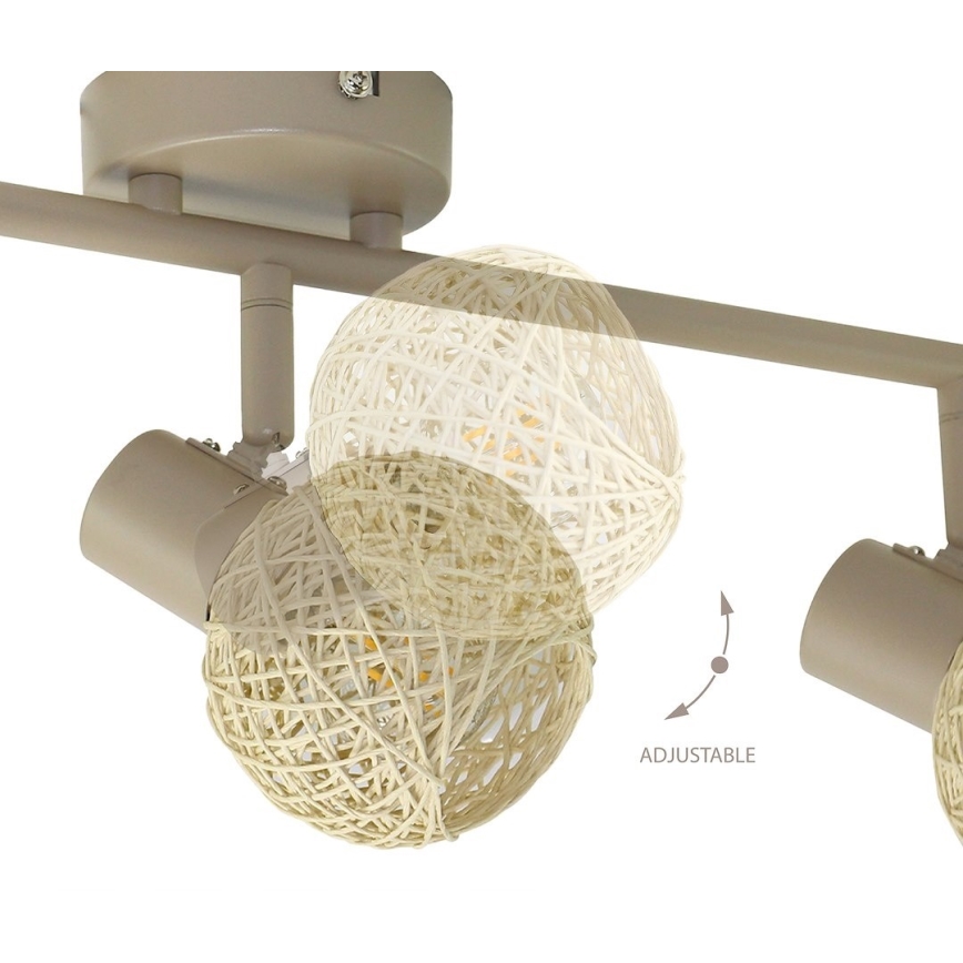 Loftspot DEX 3xE14/10W/230V beige/creme