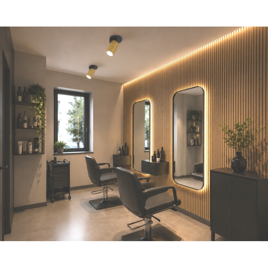 Loftspot ELAN 1xGU10/30W/230V guld/sort
