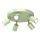 Loftspot FUN 5xGU10/8W/230V grøn