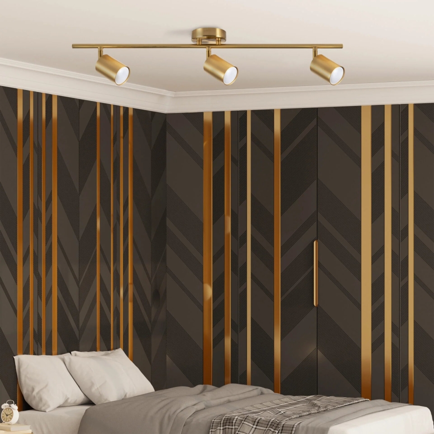 Loftspot GOLDIE 3xGU10/10W/230V guld