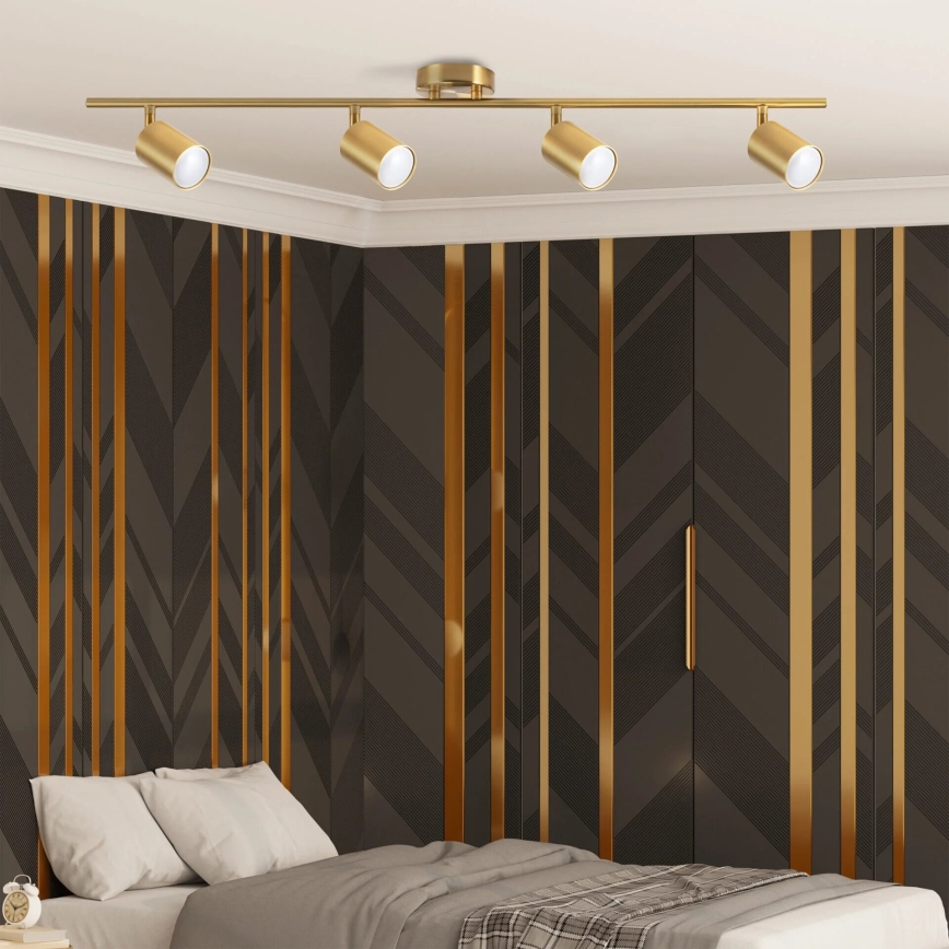 Loftspot GOLDIE 4xGU10/10W/230V guld