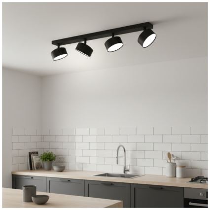 Loftspot LUNVIGO 4xGX53/35W/230V sort