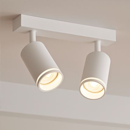 Loftspot PIPE 2xGU10/10W/230V hvid