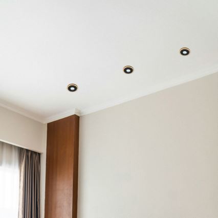 Loftspot TOBBY 1xGU10/20W/230V Ø 11,5 cm eg/sort