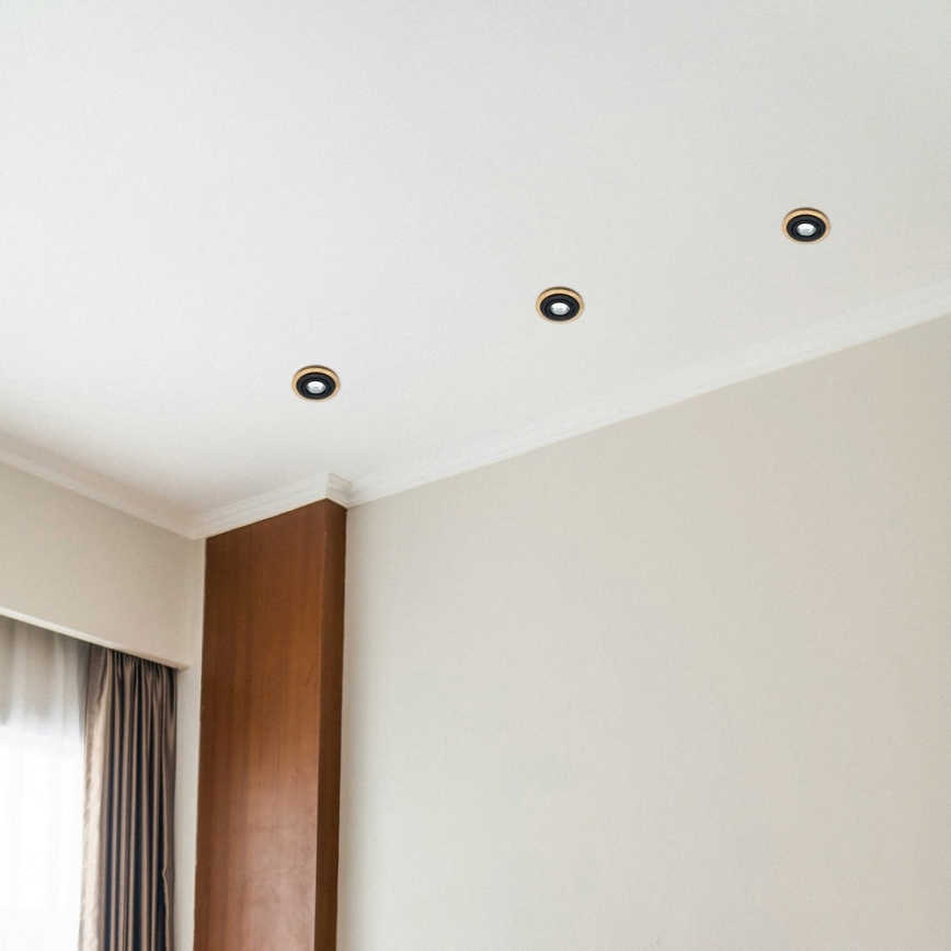 Loftspot TOBBY 1xGU10/20W/230V Ø 11,5 cm eg/sort