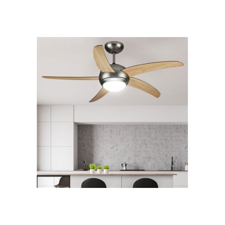 Loftventilator 2xE27/20W/230V diameter 132 cm + fjernbetjening