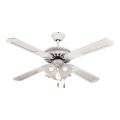 Loftventilator 4 x E27-fatninger, maks. 70 W, 230 V, Ø 132 cm, hvid