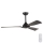 Loftventilator diameter 132 cm IP44 sort + fjernbetjening