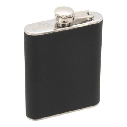 Lommelærke med cigaretui 175 ml sort