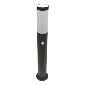 LOPPA udendørslampe med sensor 1xE27/60W/230V 65 cm IP44 antracit