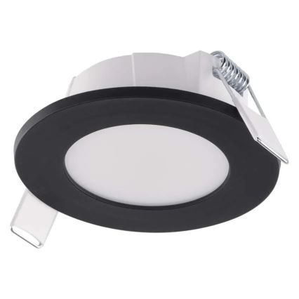 LED Badeværelsesloftlampe LORI LED/4,5W/230V IP65 2700/4000K Ø 8,5 cm sort