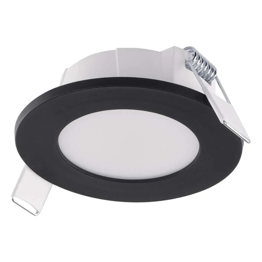 LED Badeværelsesloftlampe LORI LED/4,5W/230V IP65 2700/4000K Ø 8,5 cm sort