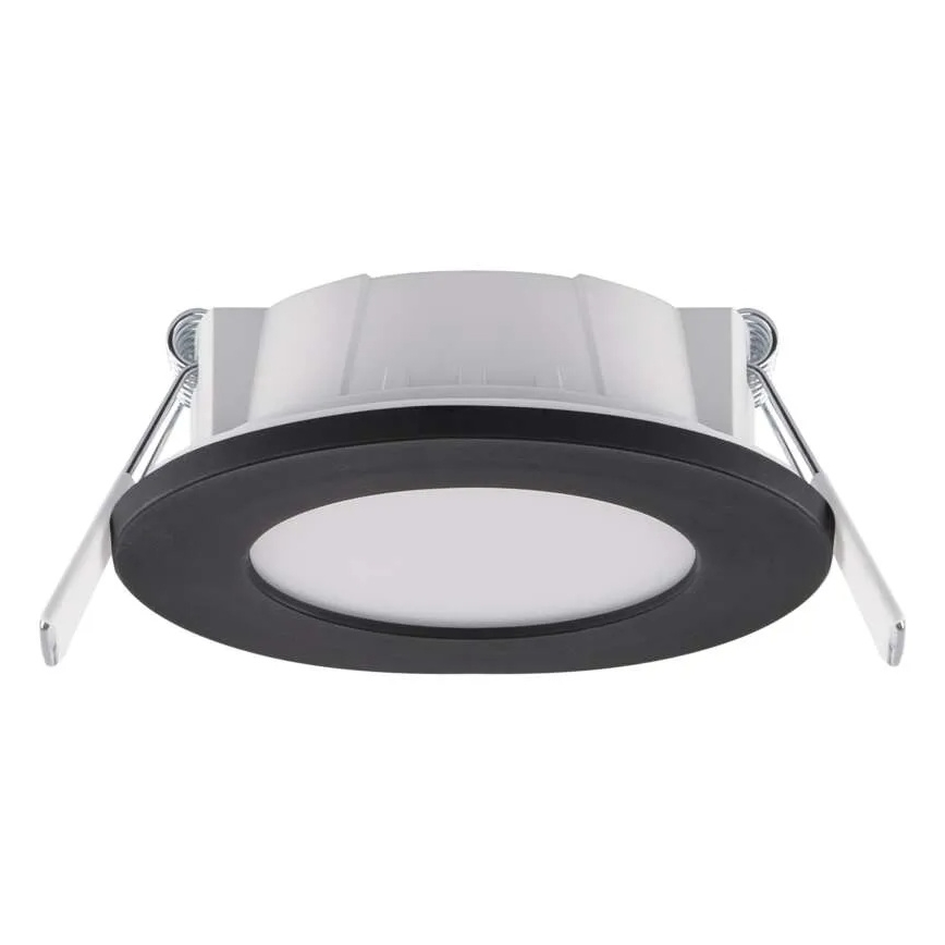 LED Badeværelsesloftlampe LORI LED/4,5W/230V IP65 2700/4000K Ø 8,5 cm sort
