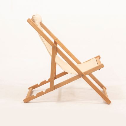 Loungestol beige/avnbøg