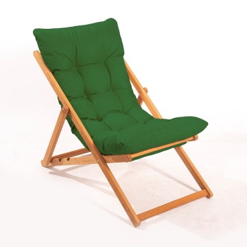 Loungestol grøn/bøg