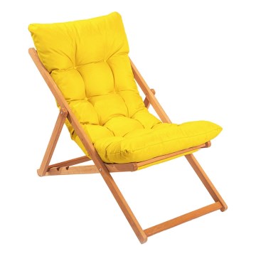 Loungestol gul/bøg