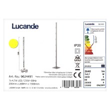 Lucande - LED gulvlampe dæmpbar MARGEAU 7xLED/4,7W/230V