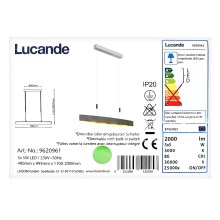 Lucande - LED pendel dæmpbar LIO 5xLED/5W/230V