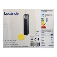 Lucande - LED udendørslampe NICOLA LED/7W/230V IP54