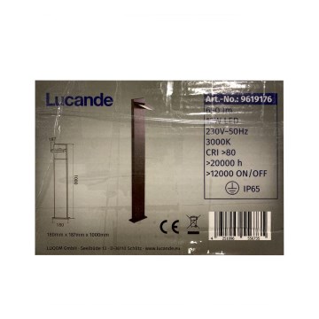 Lucande - LED udendørslampe SILVAN LED/12W/230V IP65