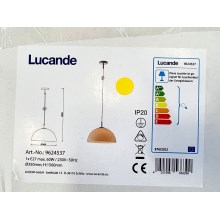 Lucande - Pendel LOURENCO 1xE27/60W/230V