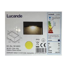 Lucande - Udendørs LED indbygningslampe MITJA LED/3W/230V IP65