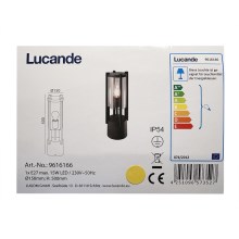 Lucande - Udendørslampe BRIENNE 1xE27/15W/230V IP54