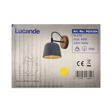 Lucande - Væglampe KALINDA 1xE14/40W/230V