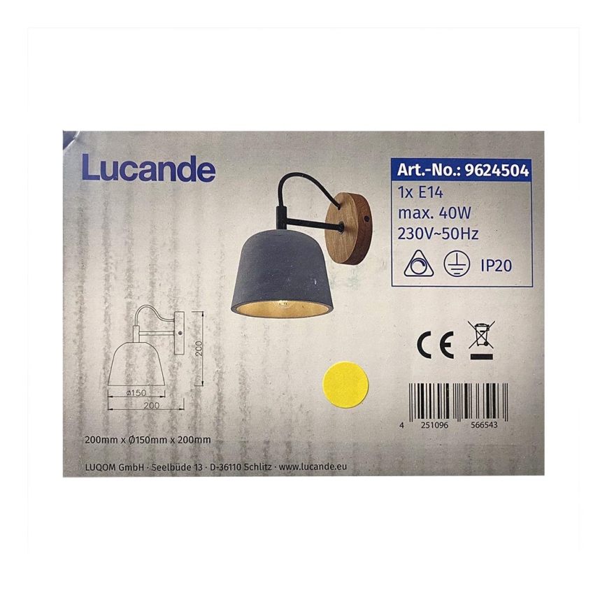 Lucande - Væglampe KALINDA 1xE14/40W/230V