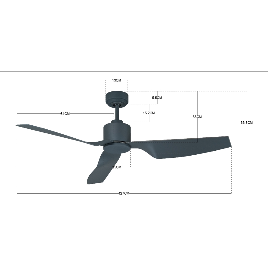 Lucci Air 210527 - Loftventilator AIRFUSION CLIMATE II sort + fjernbetjening