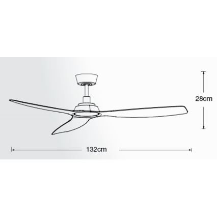 Lucci Air 210651 - Loftventilator MOTO sort + fjernbetjening