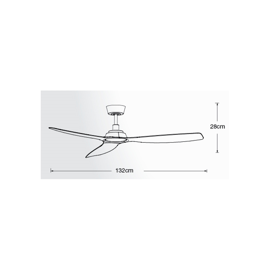 Lucci Air 210651 - Loftventilator MOTO sort + fjernbetjening