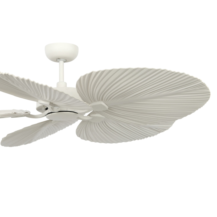 Lucci Air 21065449 - Loftventilator BALI diameter 132 cm hvid/cremefarvet + fjernbetjening