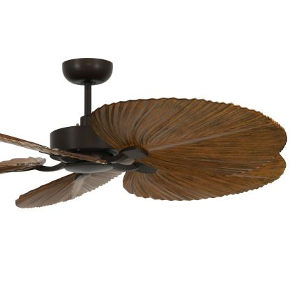 Lucci Air 21065549 - Loftventilator BALI diameter 132 cm brun + fjernbetjening