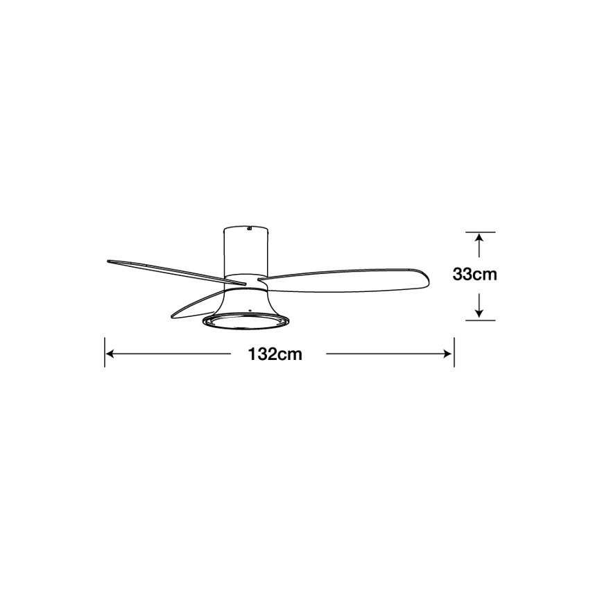 Lucci Air 210663 - LED loftventilator dæmpbar FLUSSO 1xGX53/18W/230V brun + fjernbetjening