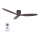 Lucci air 212883 - Loftventilator AIRFUSION RADAR træ/brun Ø 132 cm + fjernbetjening