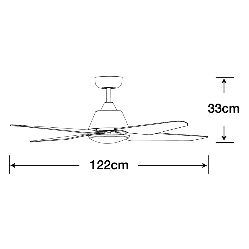 Lucci Air 212998 - LED loftventilator ARIA LED/18W/230V