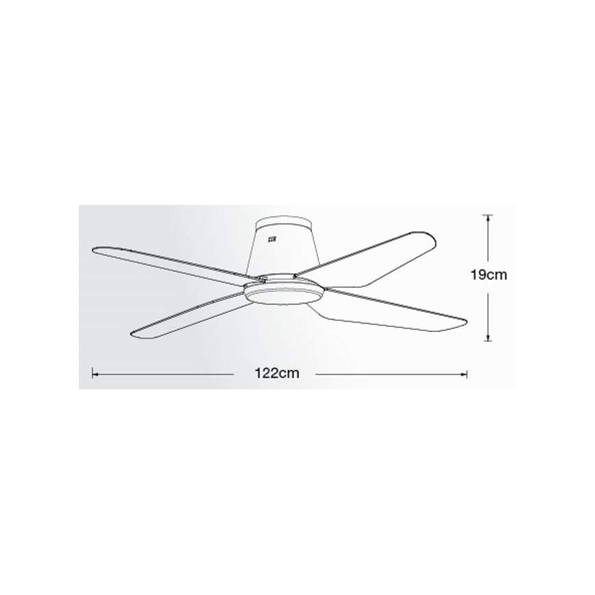 Lucci Air 213000 - Loftventilator AIRFUSION ARIA sort + DO