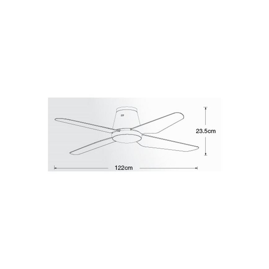 Lucci air 213001 - LED loftventilator AIRFUSION ARIA LED/18W/230V hvid + fjernbetjening
