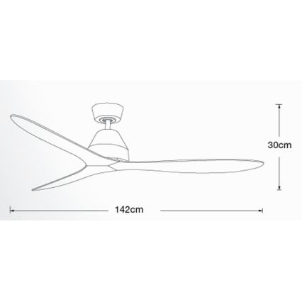 Lucci air 213044 - Loftventilator WHITEHAVEN 1xGX53/18W/230V sort + fjernbetjening