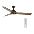 Lucci air 213054 - LED loftventilator SHOALHAVEN GX53/17W/230V sort/pavlovnia + fjernbetjening