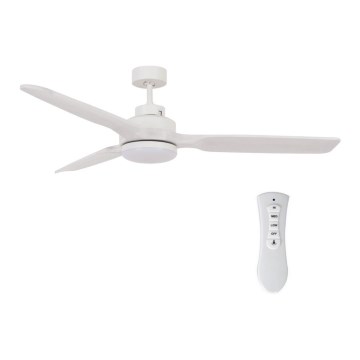 Lucci air 213055 - LED-loftventilator SHOALHAVEN GX53/17W/230V paulownia/hvid Ø 142 cm + fjernbetjening