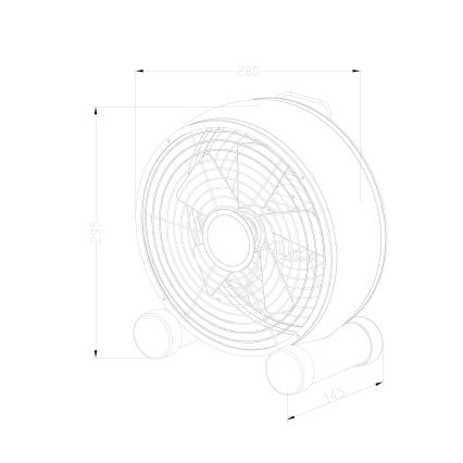 Lucci air 213120 - Bordventilator BREEZE sort