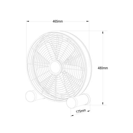 Lucci Air 213122EU - Gulvventilator BREEZE sort