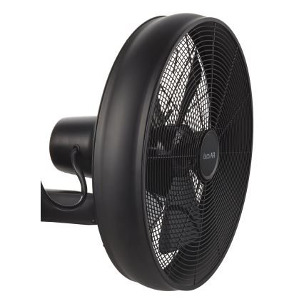 Lucci air 213124 - Væghængt ventilator BREEZE 55W/230V sort + fjernbetjening