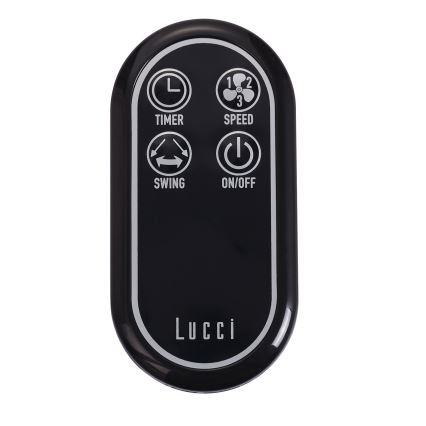 Lucci air 213124 - Væghængt ventilator BREEZE 55W/230V sort + fjernbetjening