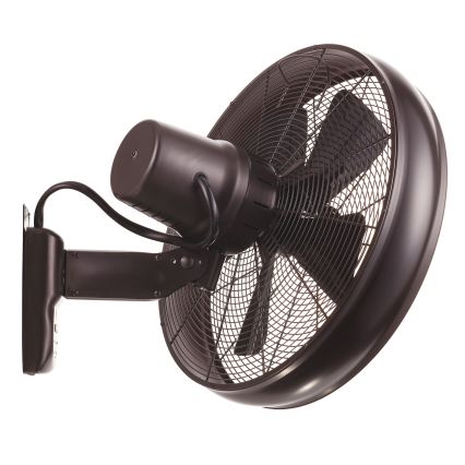 Lucci air 213125 - Væghængt ventilator BREEZE 55W/230V sort/brun + fjernbetjening