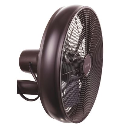 Lucci air 213125 - Væghængt ventilator BREEZE 55W/230V sort/brun + fjernbetjening