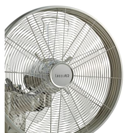 Lucci air 213126 - Vægventilator BREEZE 55W/230V mat krom + fjernbetjening